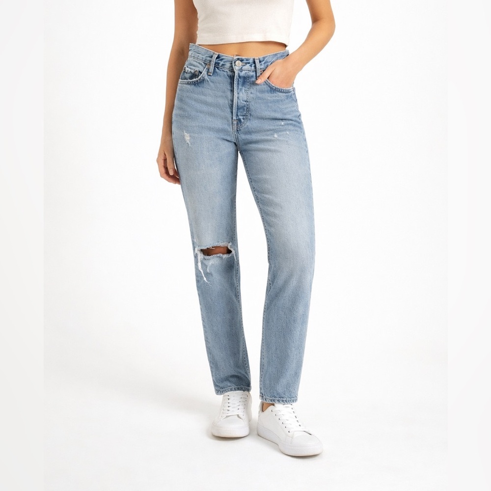 GRLFRND Karolina High Rise Skinny 24 Jeans | Last Dance Wash | Distressed | USA